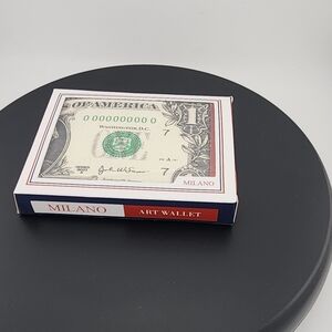 Milano Art Wallet with Dollar Design